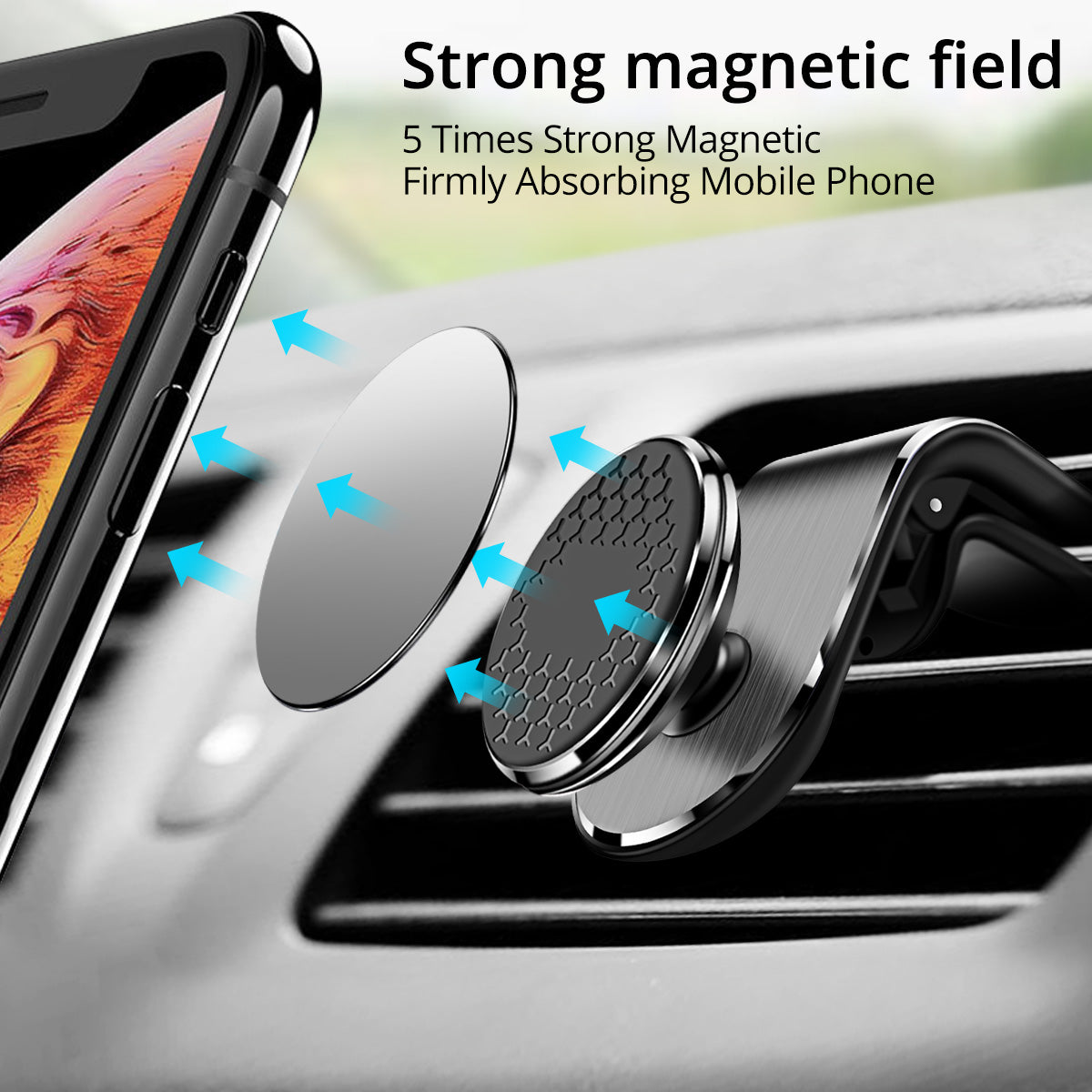 Magnetic Car Phone Holder Air Vent Magnet Mount Smartphone Phone Holder Car Rota — Premium Quality | Free Shipping