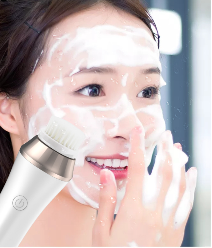 Mini Silicone Electric Face Cleansing Brush Electric Facial Cleanser Facial Clea — Premium Quality | Free Shipping
